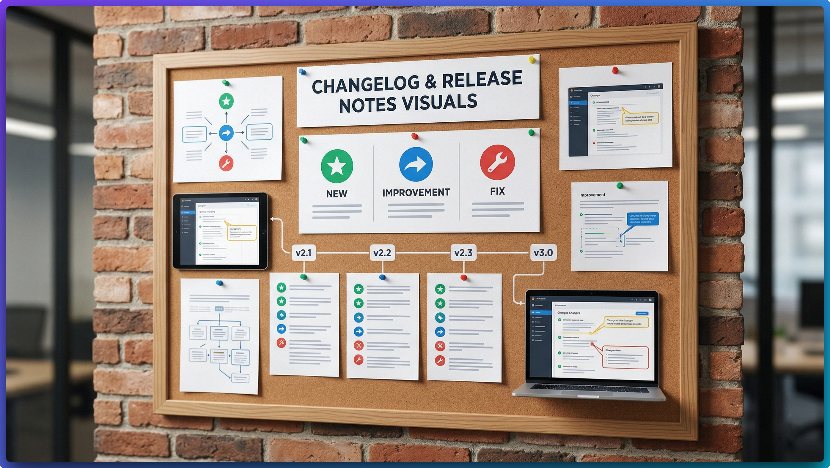Release note screenshot visual example