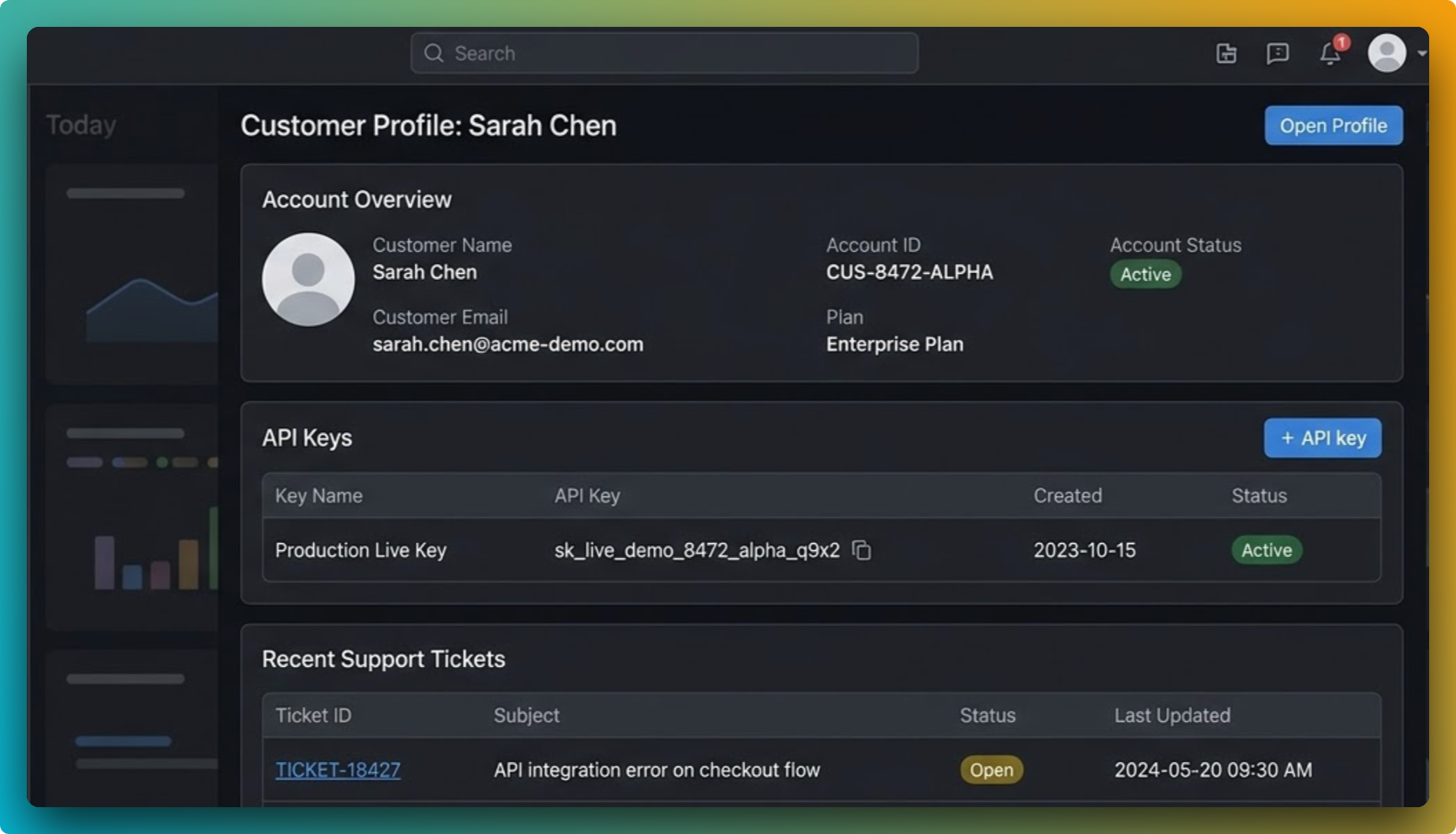 Bug report screenshot with sensitive fields